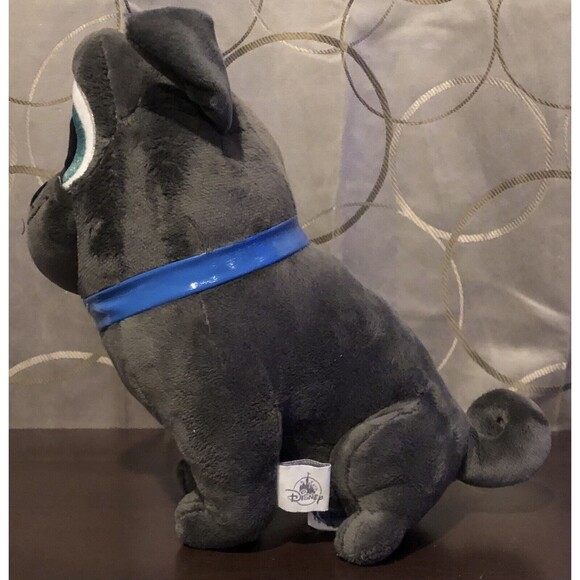 Disney Puppy Dog Pals Bingo Plush 10" Gray Pug Stuffed Animal Toy Blue Collar - Picture 6 of 10